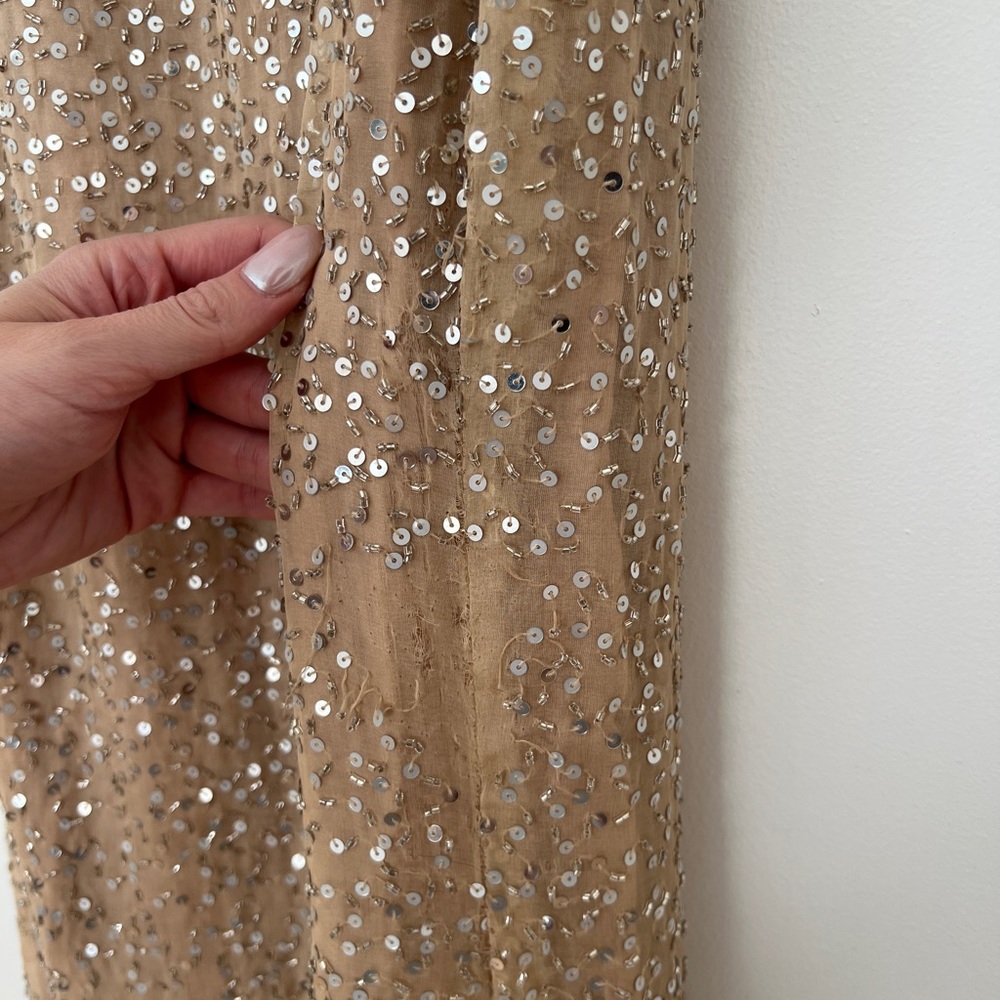 Sherri Hill Gold Prom Dress - Picture 5 of 10